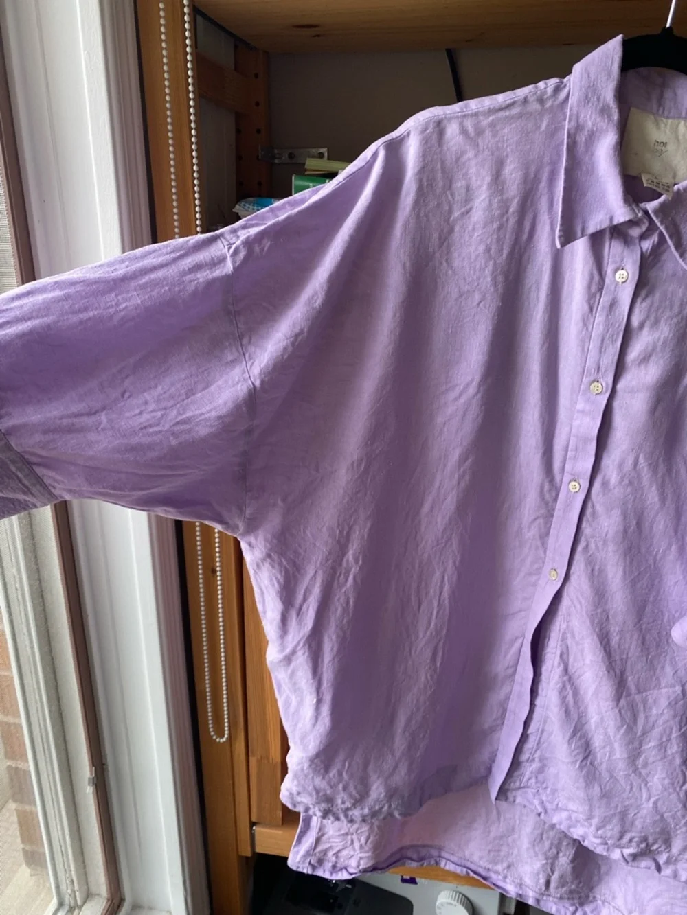 Hoi bo linen sunshade lilac size L - Picture 2 of 5